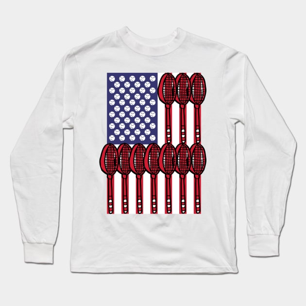 US Open tennis flag Long Sleeve T-Shirt by TopTennisMerch